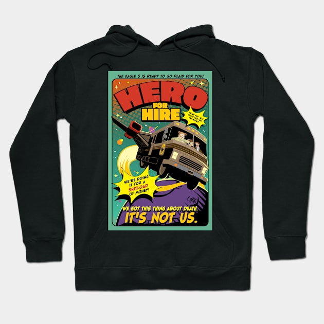 Hero for Hire Hoodie by CuddleswithCatsArt